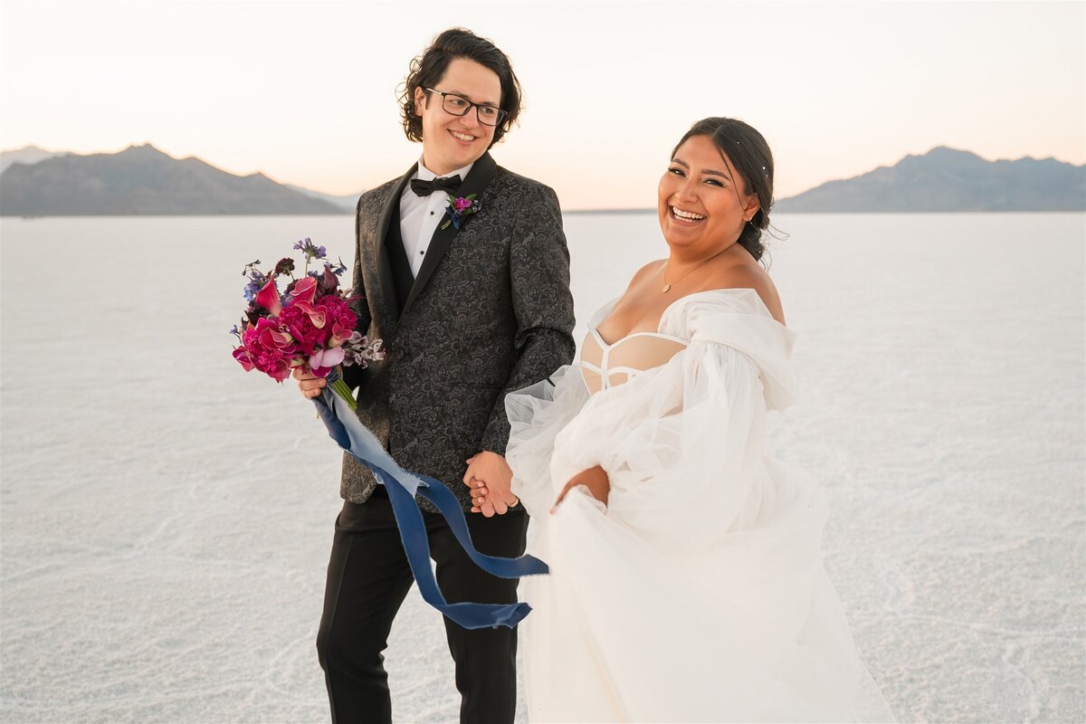 Milky Way Wedding at the Bonneville Salt Flats_100