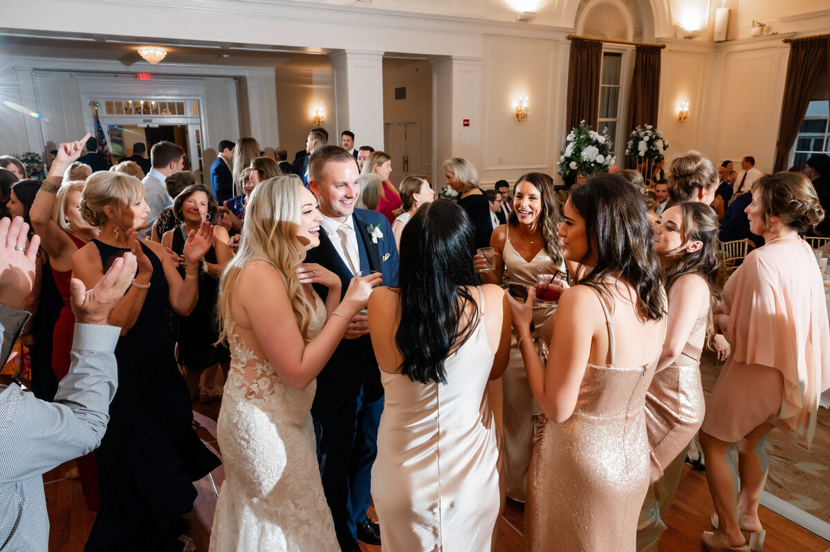 reception dancing at the university club