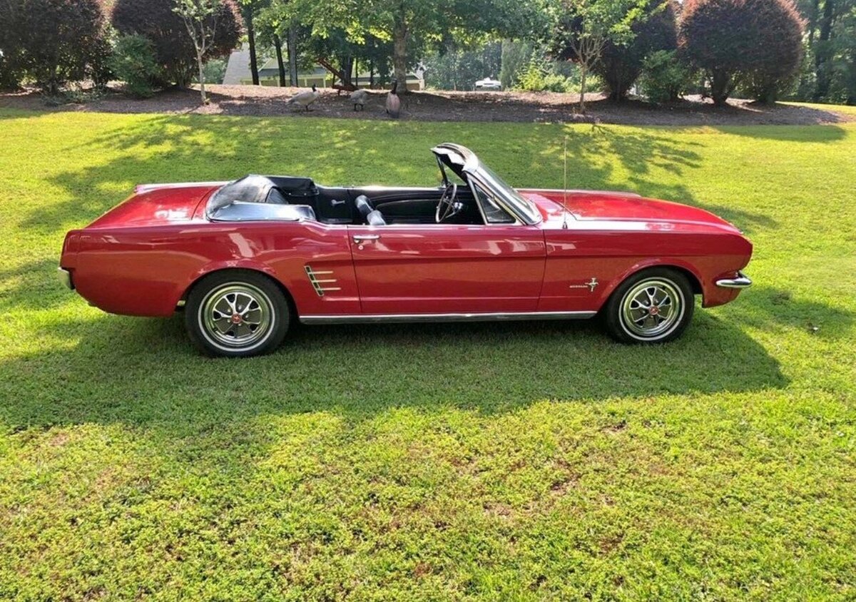 1966 Red Mustang Convertable