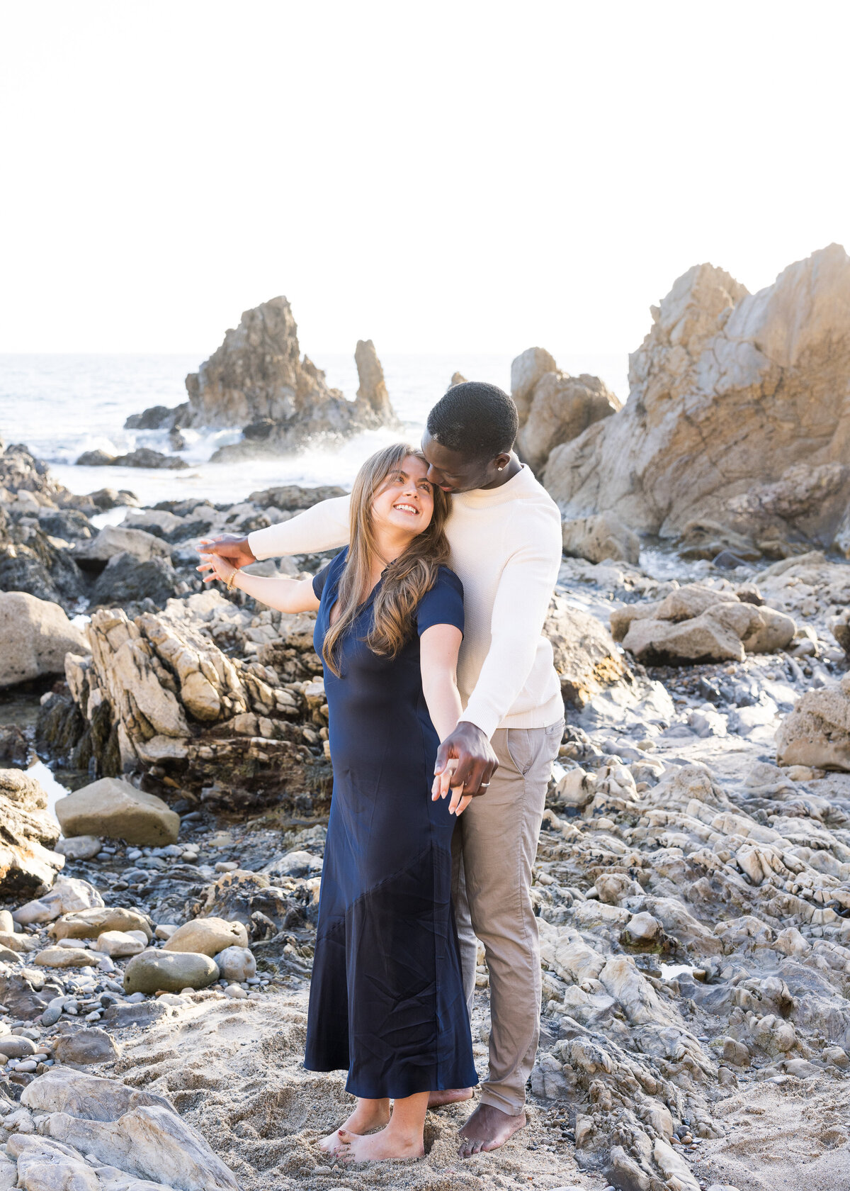 cute photo of a couple in newport beach