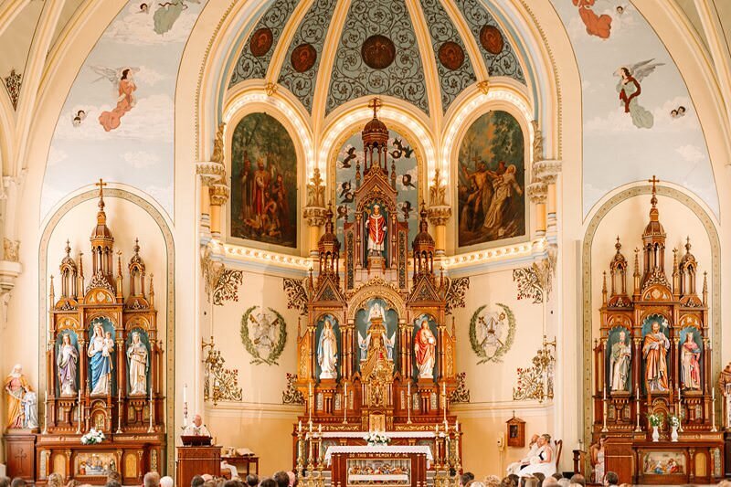 Wedding at St. Boniface with Reception at ECC198