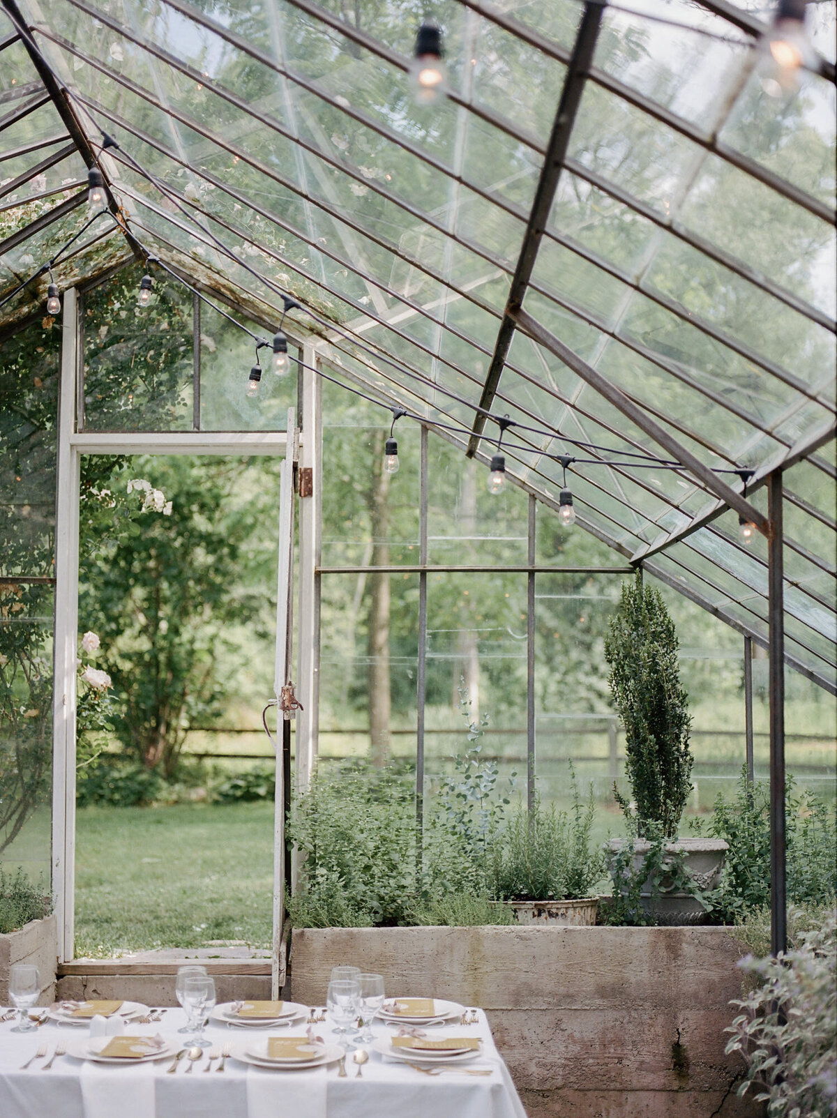 Grand Rapids, Michigan wedding venue Glass House community, greenhouse wedding