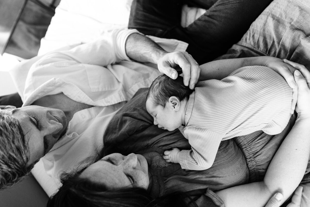newborn at home sleeping lifestyle in home
