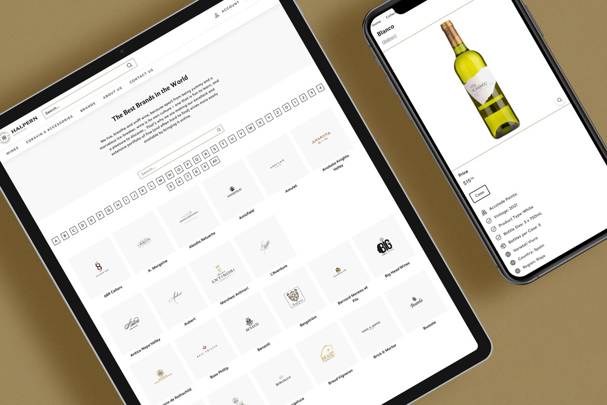 Halpern Wine - Brand Page - Product Page
