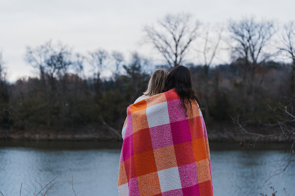 Women look at a water view in Nashville Tennessee 