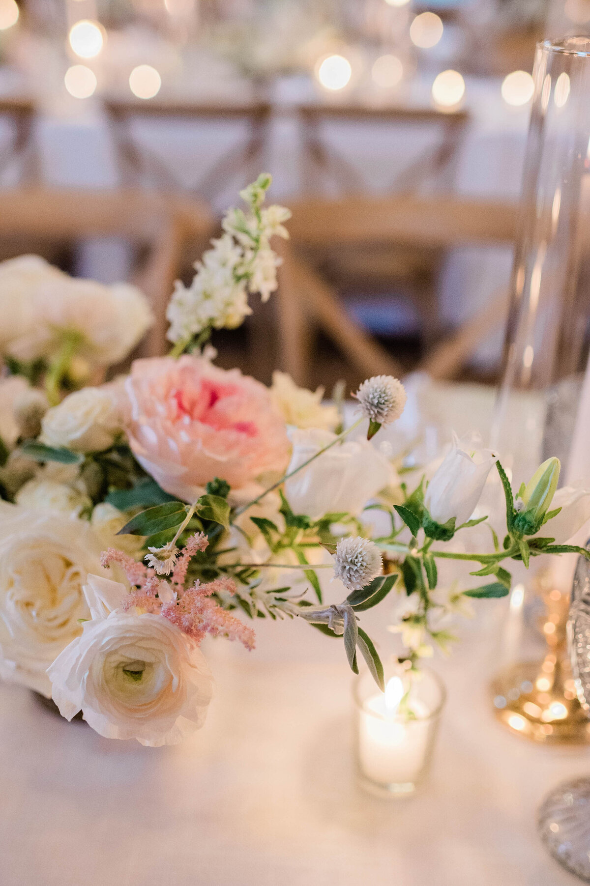 Close up of florals and decor