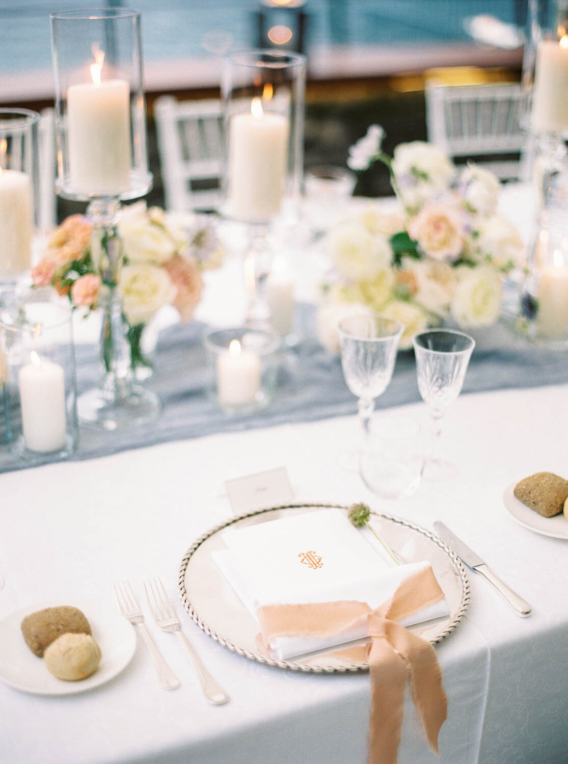 Grand Hotel Tremezzo Wedding table setting