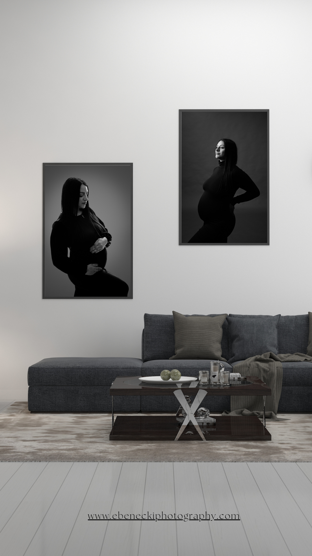 Maternity photos wall art