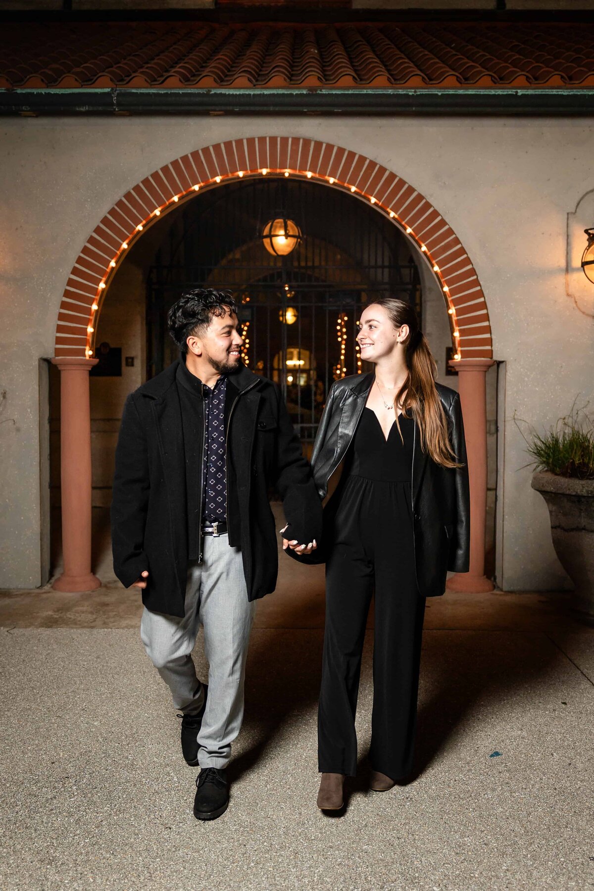 Nights of Lights Engagement Photos | St. Augustine Engagement Photographer-0968