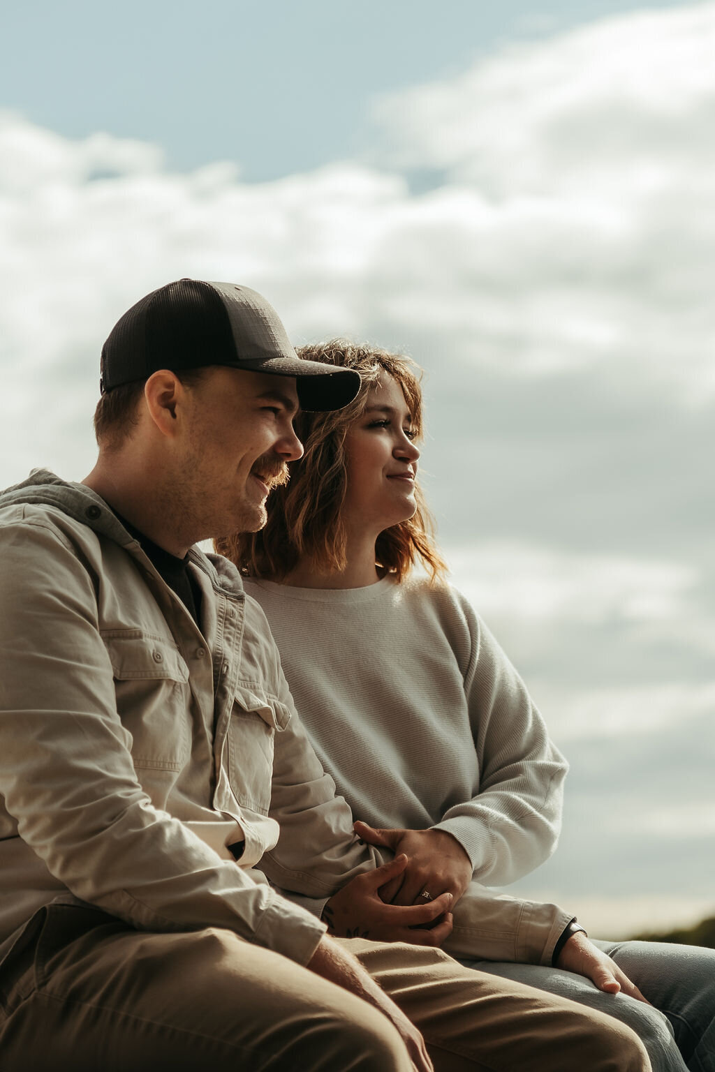 Central Maine Candid Engagement Photographer