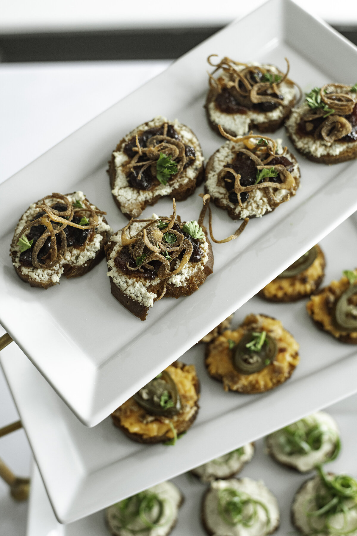 Crostinis made by Mason Dixon catering