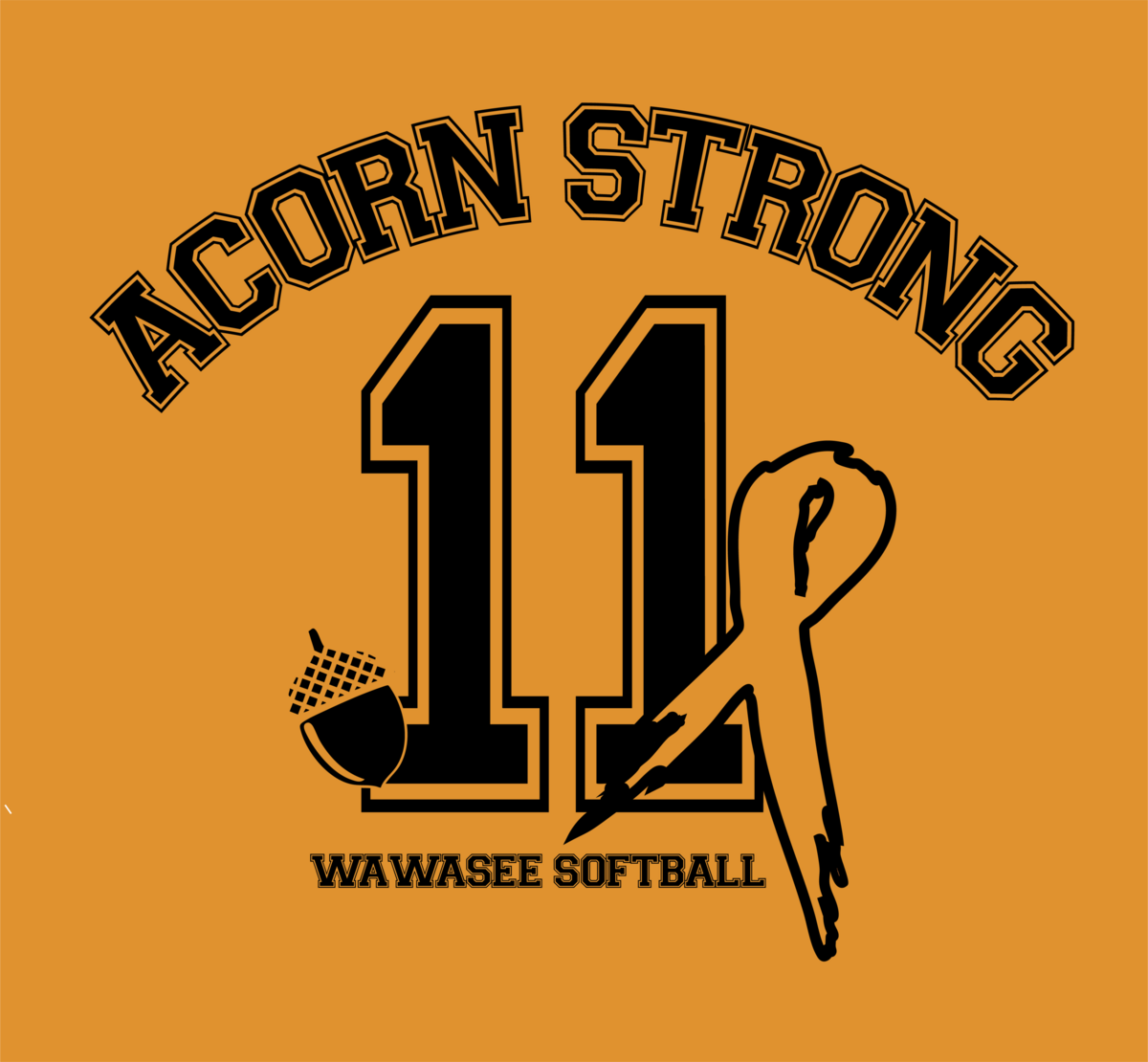 Softball Fundraiser Vector Artwork
