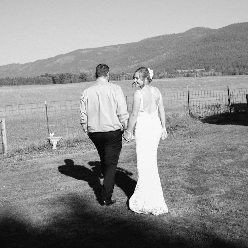An intimate outdoor wedding and elopement in Spokane, Washington, surrounded by breathtaking scenery and natural beauty.