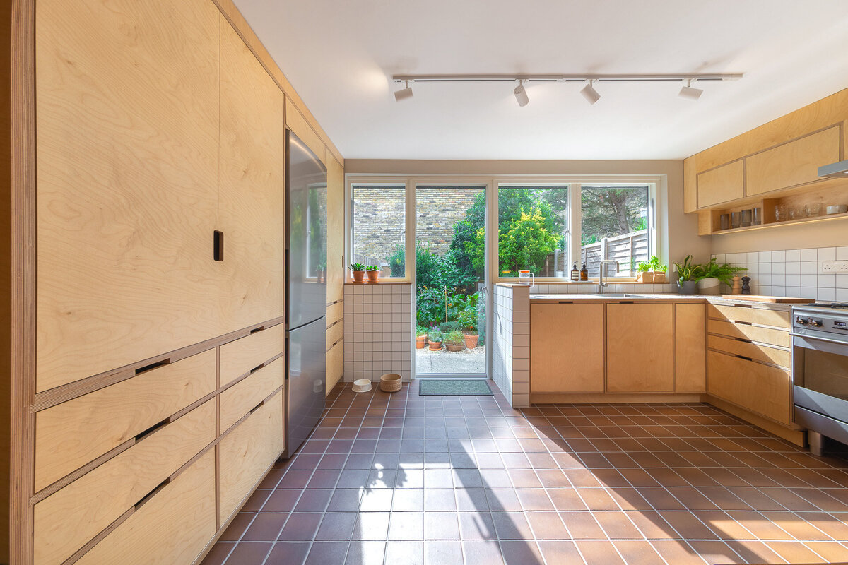 Plywood larder cabinet