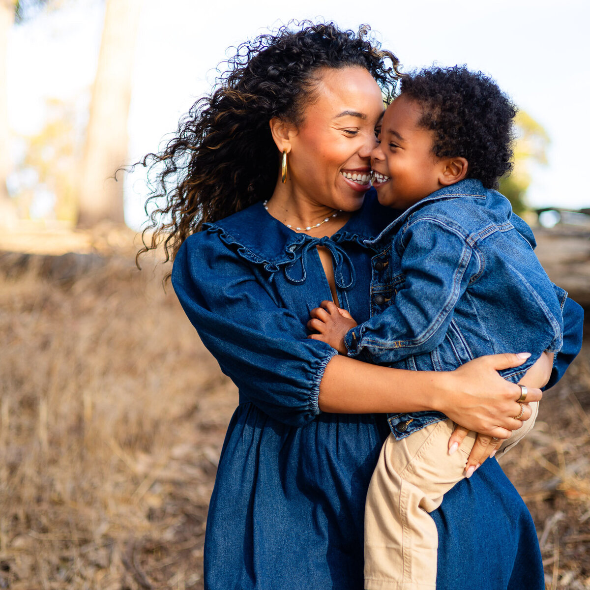 Bay Area Photographer Services joyful mother and son outdoor session, Ellobelle Photography