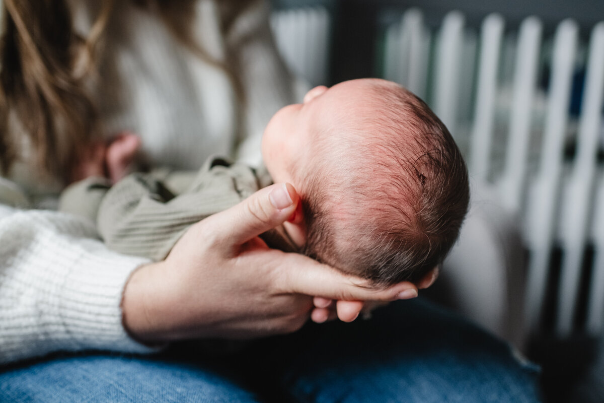 baby in hands newborn photography