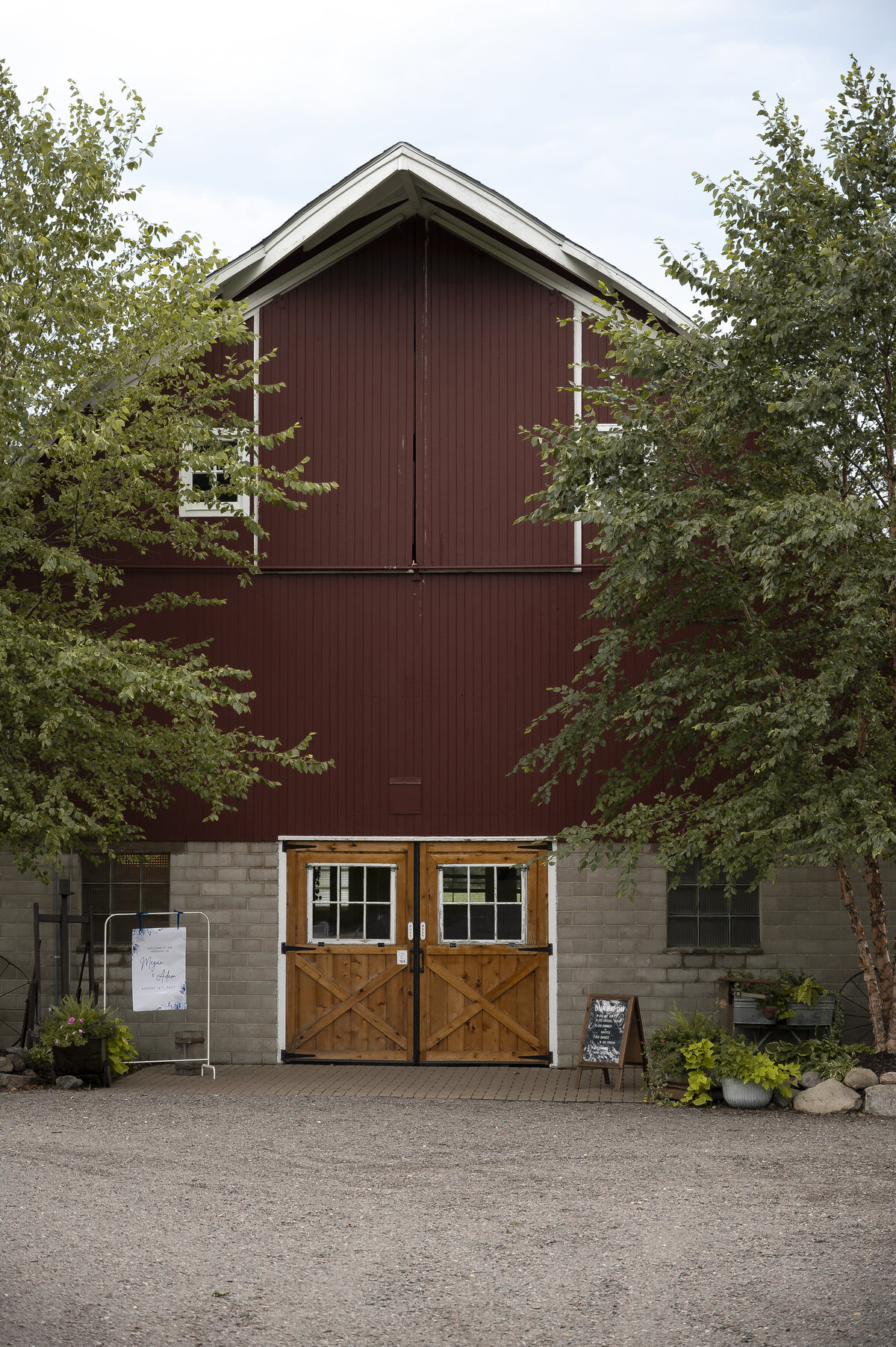 Bride and groom holding hands before ceremony