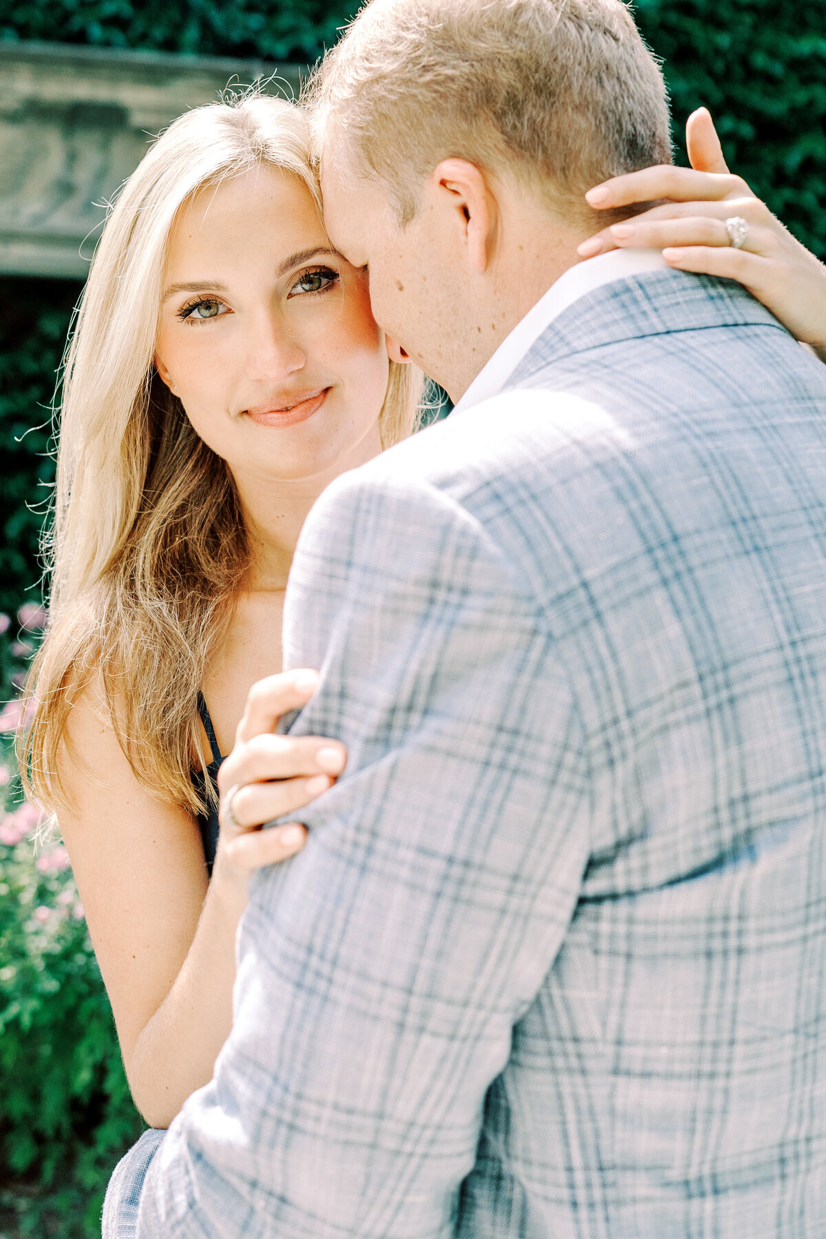 Film photograph engagement session at Passalacqua on Lake Como Italy