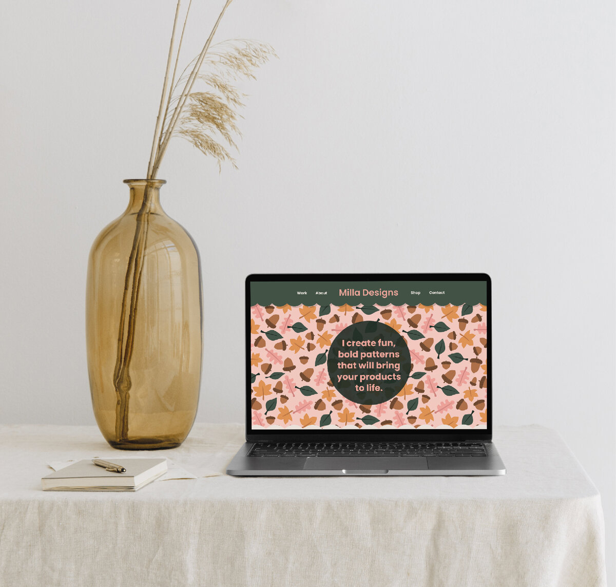 Our quick setup premium Showit website templates are created to get you up and running quickly and include a portfolio and basic shop.