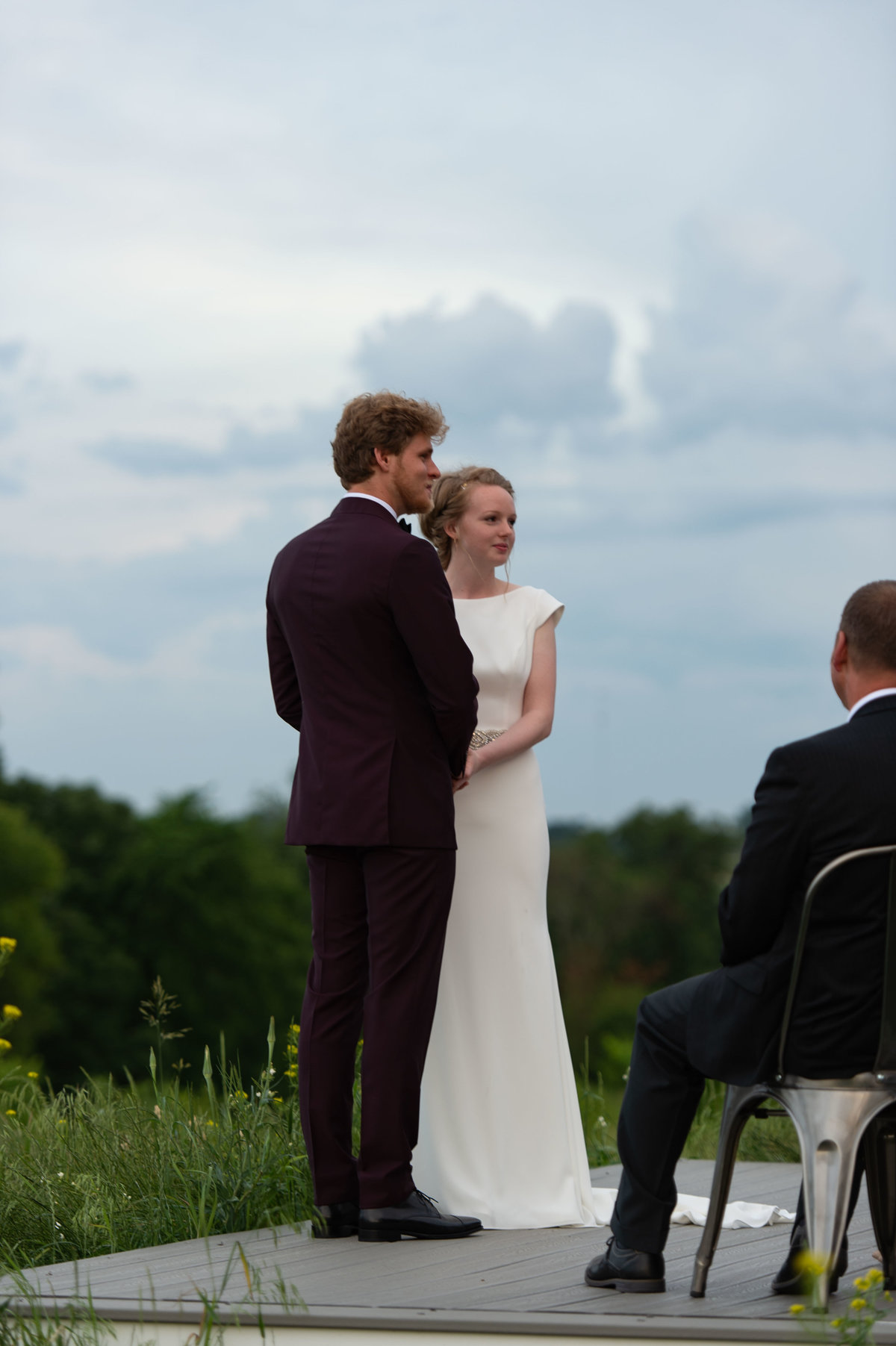 sunset wedding