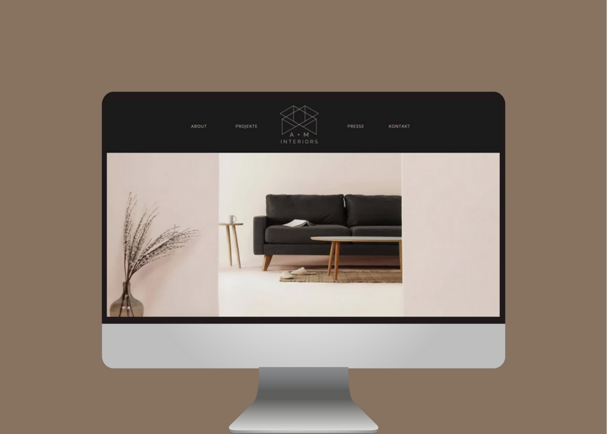 Interior Design A+M by AMS Solution Webdesign and Branding - Desktop