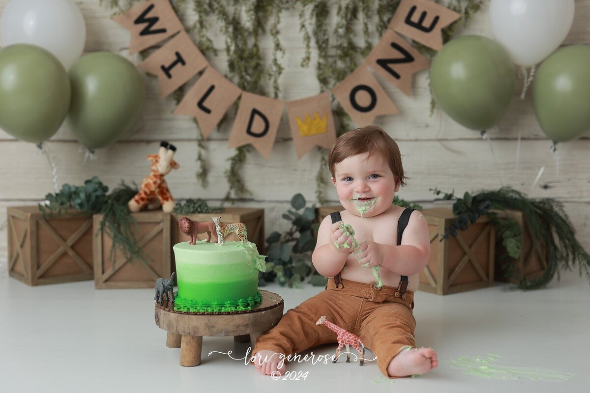 lehigh-valley-photographer-lori-generose-lg-photography-first-birthday-cake-smash-boy-mechanicsburg-pa