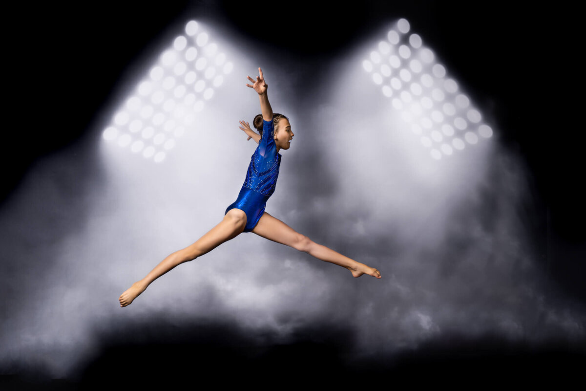 Prescott gymnastics sports portrait by Prescott kids photographer Melissa Byrne