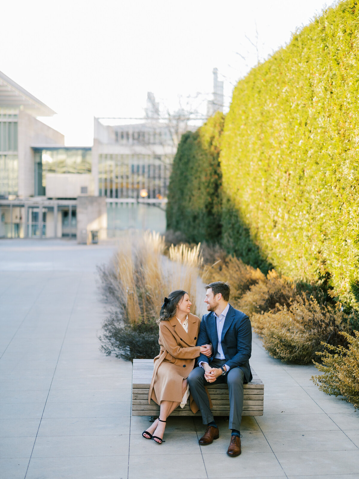 A Coffee Shop Engagement Session During Chicago Winter