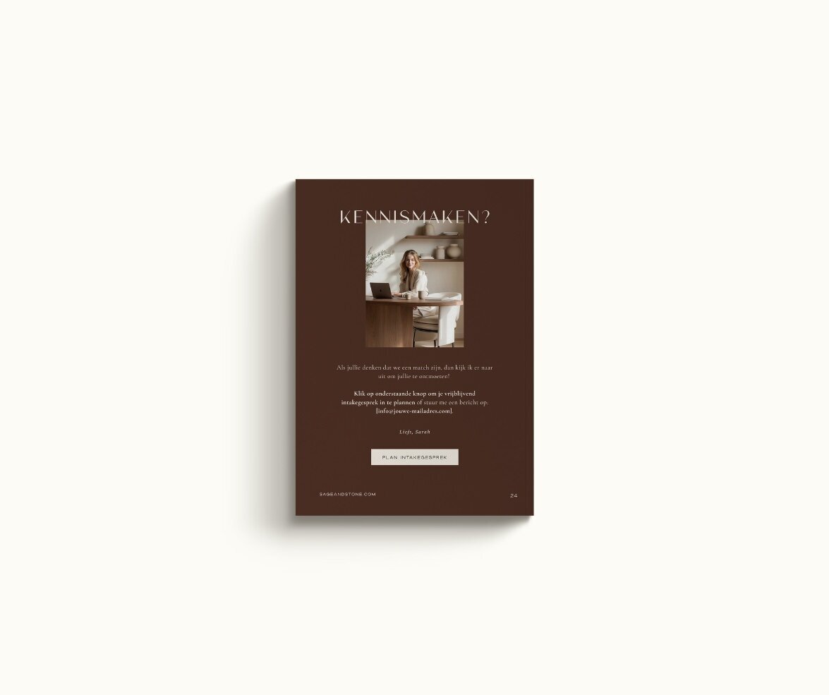 Brochure template voor interieurontwerpers Sage & Stone 15