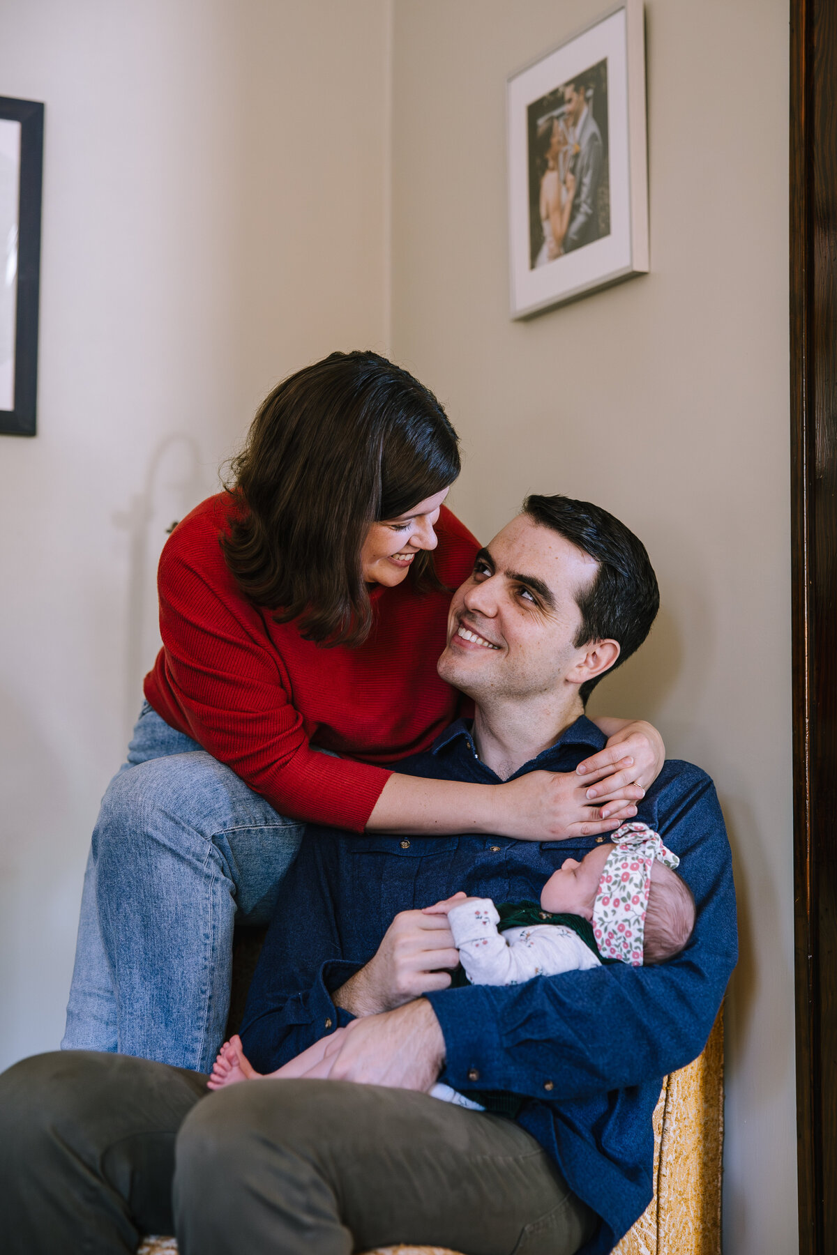 Newborn photos at home in Pittsburgh. 