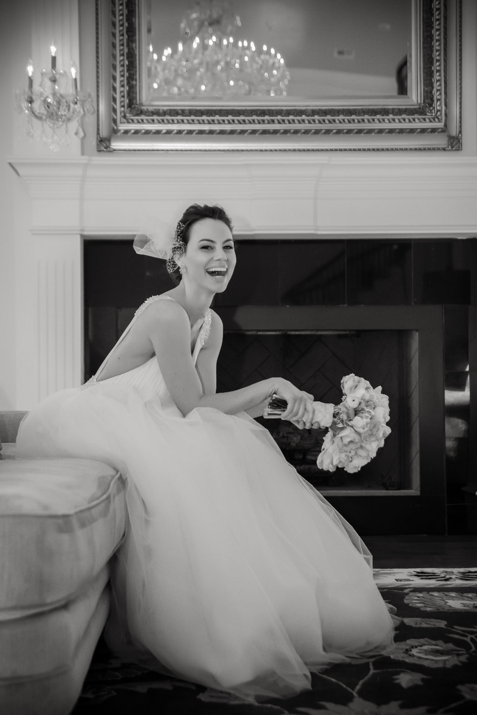 The Milestone bride laughing by Brittany Barclay Photography