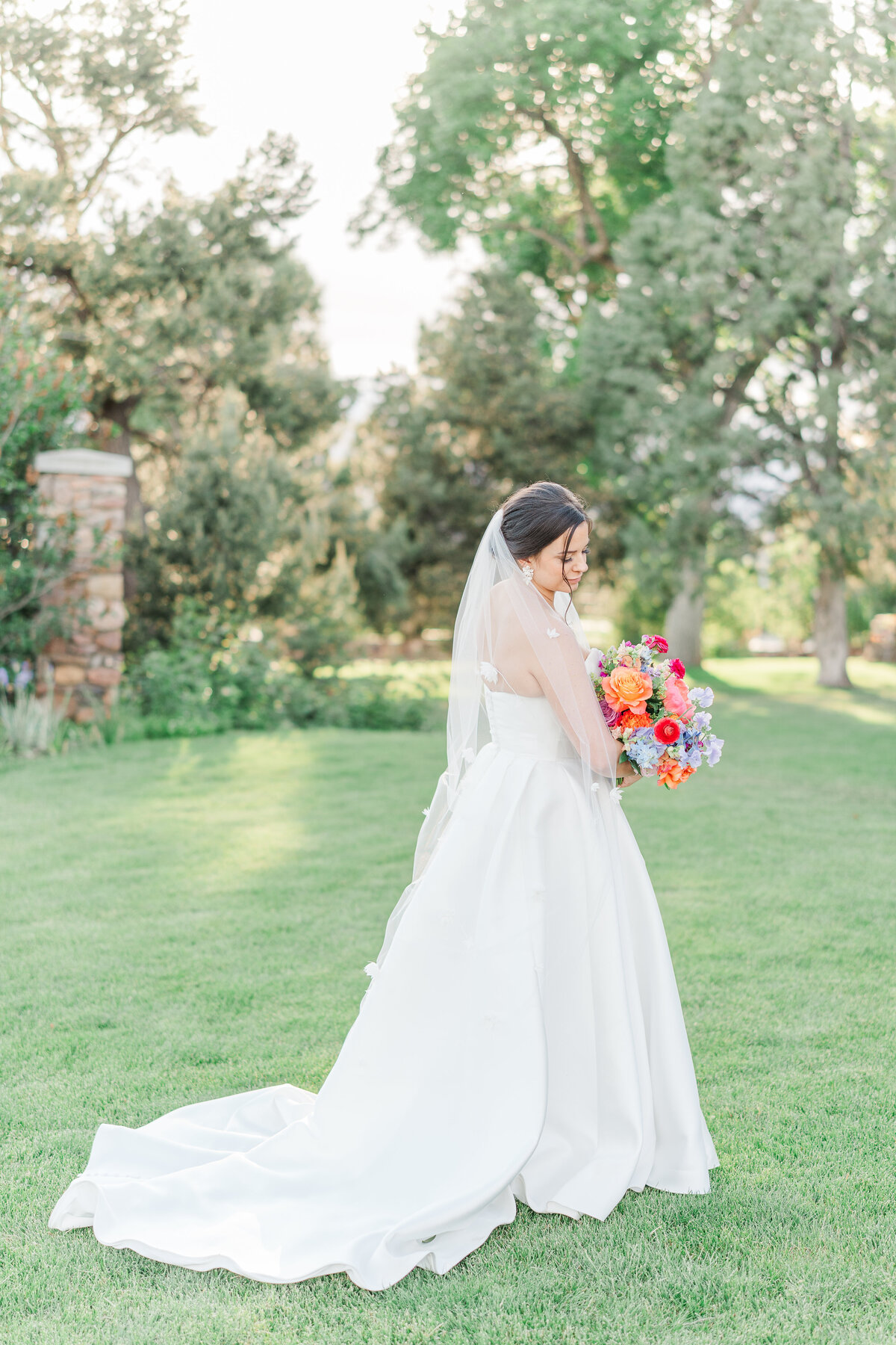 Highlands Ranch Mansion Historic Summer Garden Wedding Dusty Blue Elena Spraguer Photography 0263