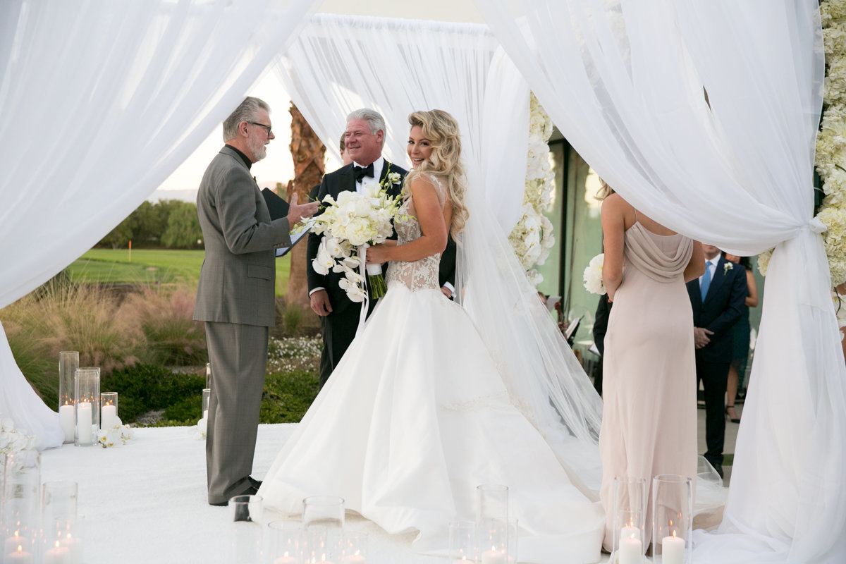 Bride & Groom during wedding ceremony