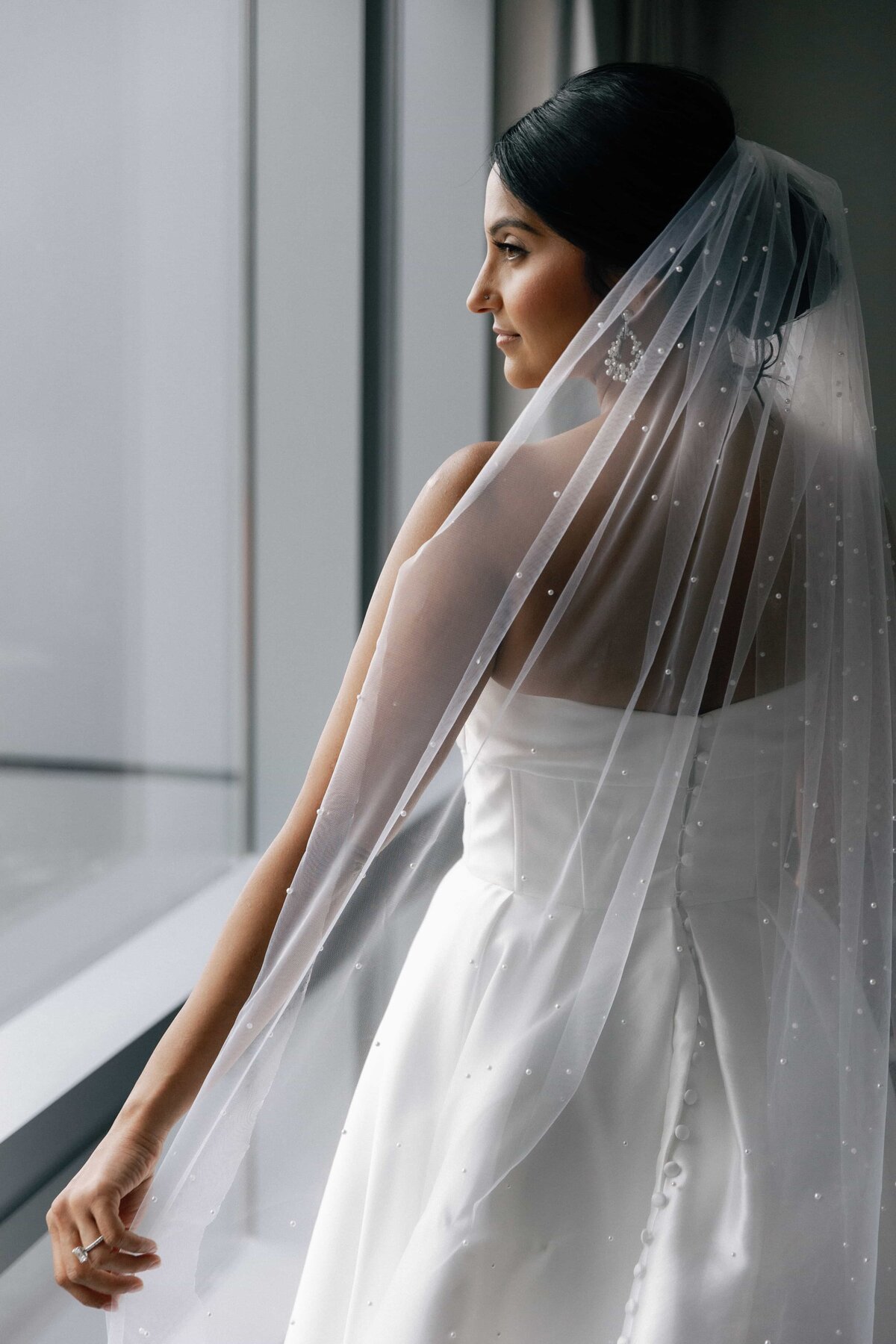 Bride with Cathedral Veil