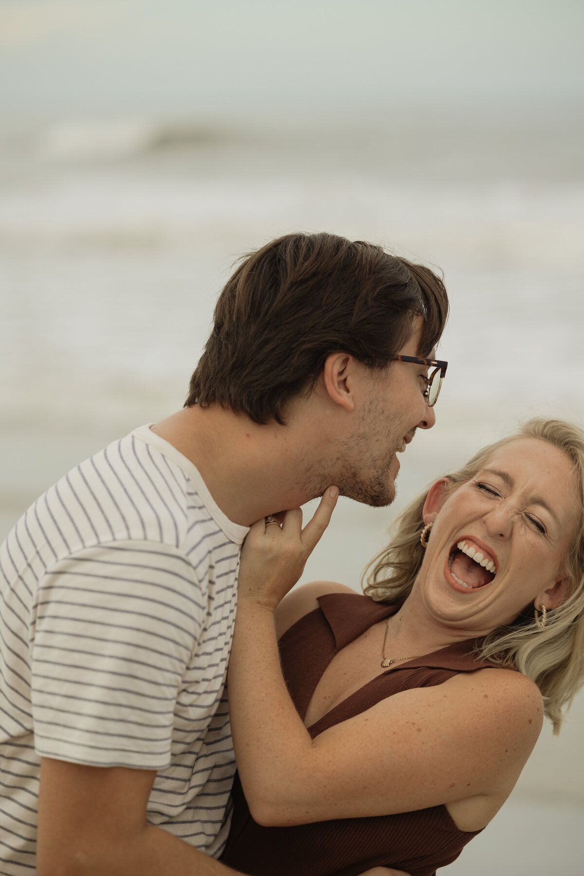 couple session st augustine florida beach