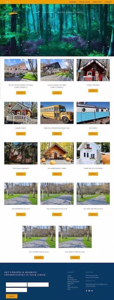 FayDesign.Co Magical Mountain Resorts Bookings