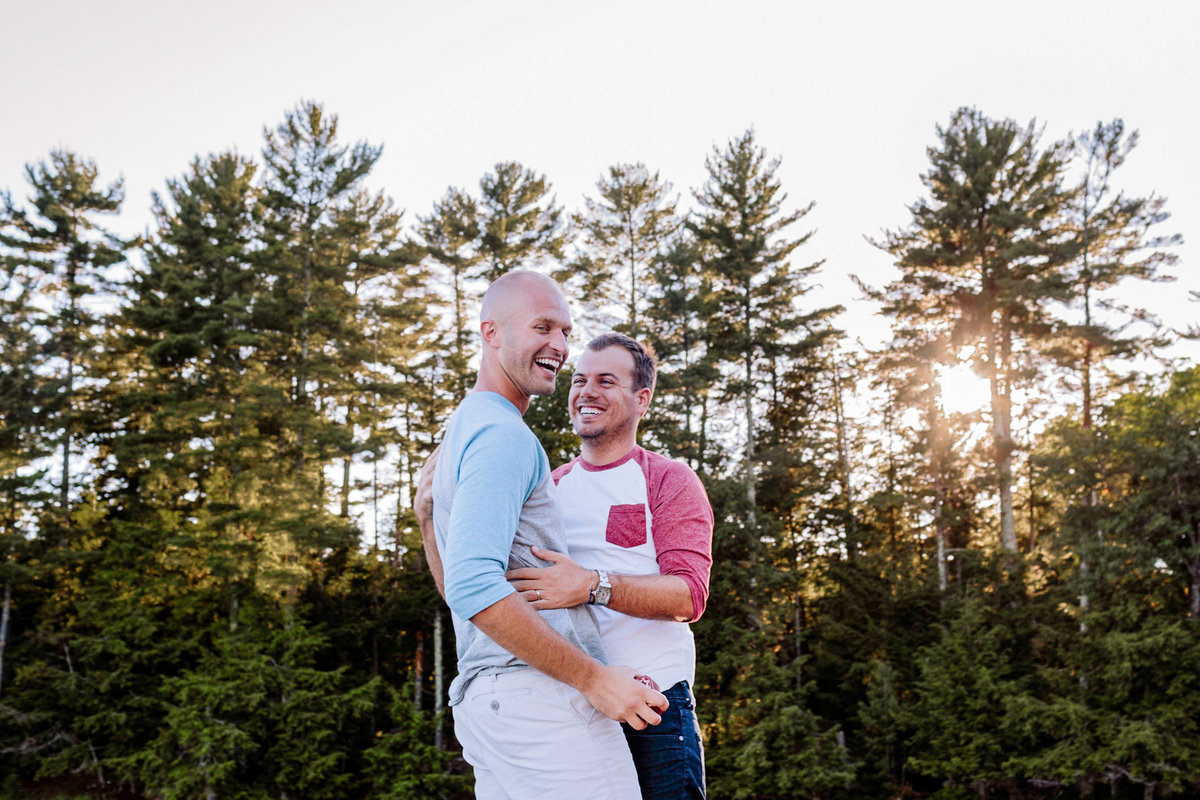 Northwoods-Same-Sex-Couple-Engagement-Photographer
