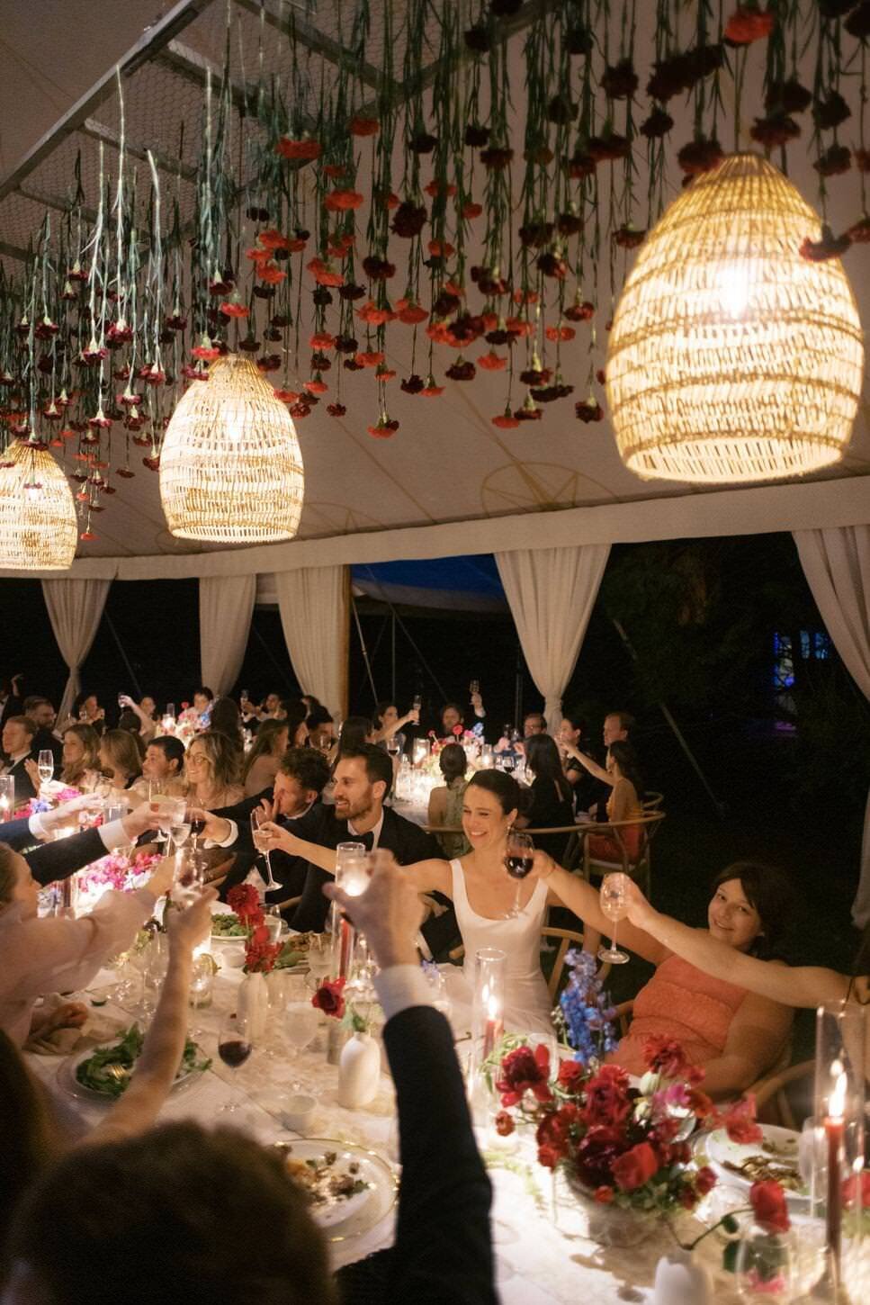 troutbeck-32-guests-at-the-reception-dining-under-hanging-lights-at-troutbeck-jenny-fu-studio