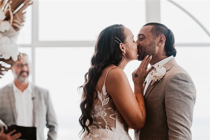 Experience the magic of Tamara & Matt's unforgettable first kiss as they seal their love on their wedding day! Capturing the essence of romance, joy, and pure bliss, this cherished moment will melt your heart.