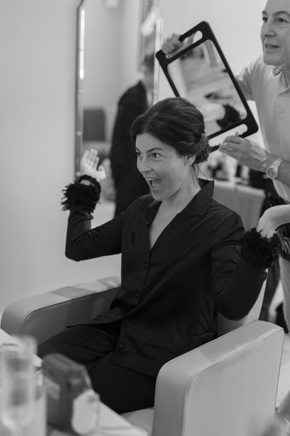 Bridal prep at Kin House