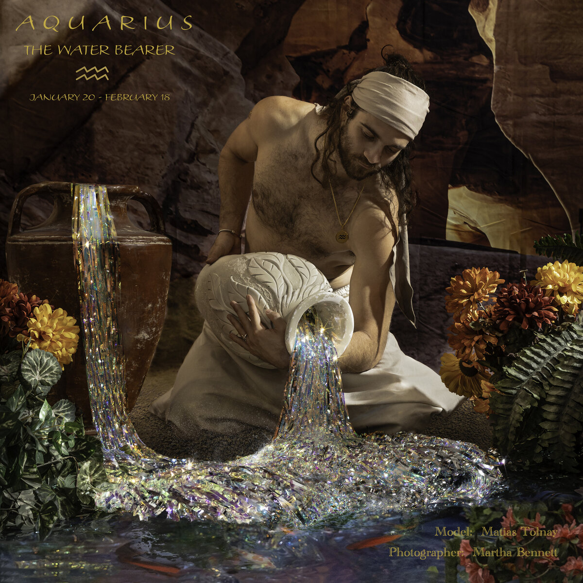 AQUARIUS FOR ZODIAC CALENDAR  with TEXT