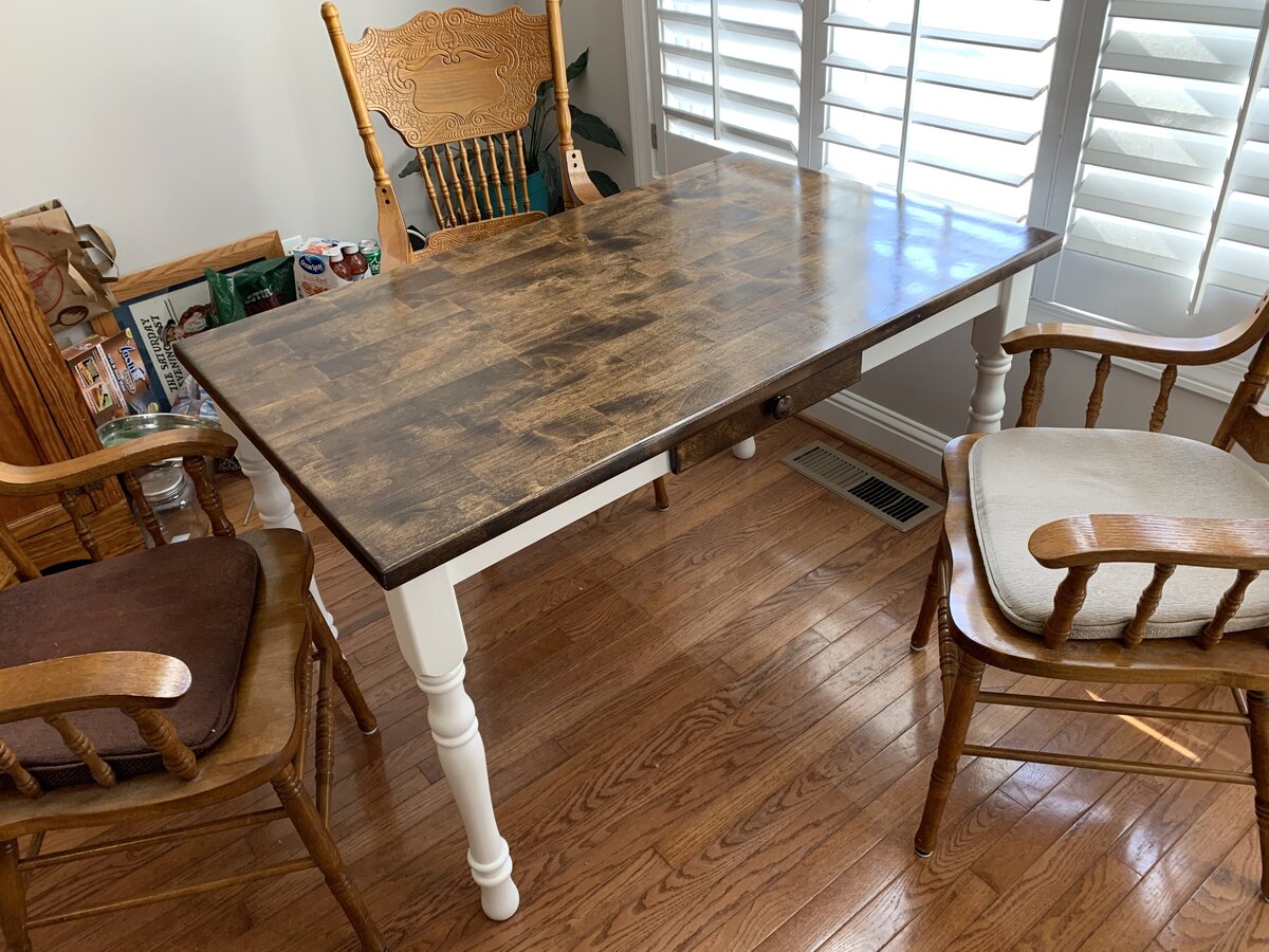 wood table restoration
