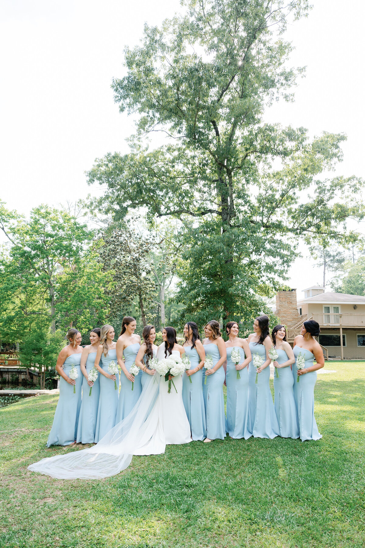 Blue Bridesmaid Dresses New Orleans Wedding Photograpehr