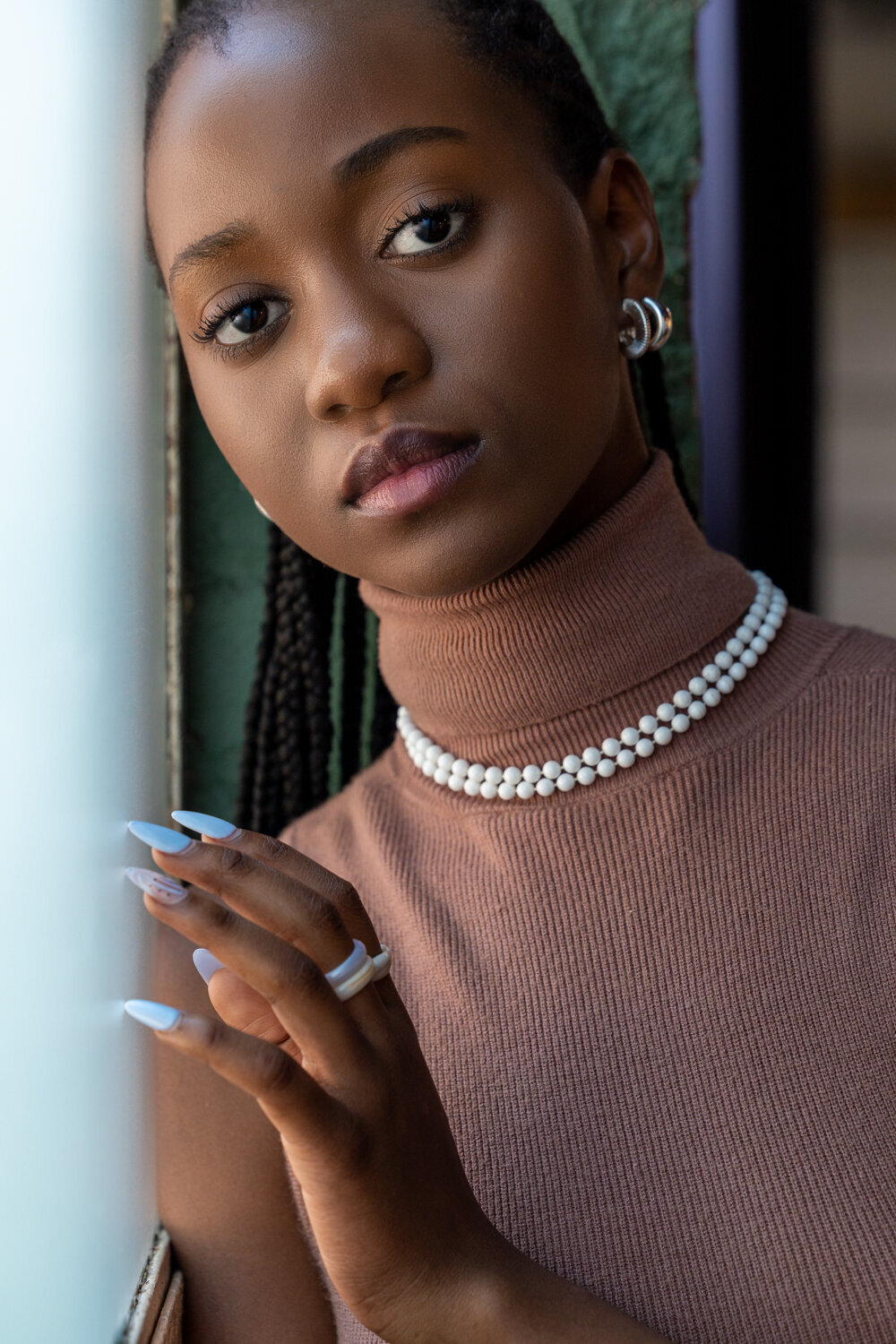 Portrait de femme en lumière naturelle Femme haïtienne