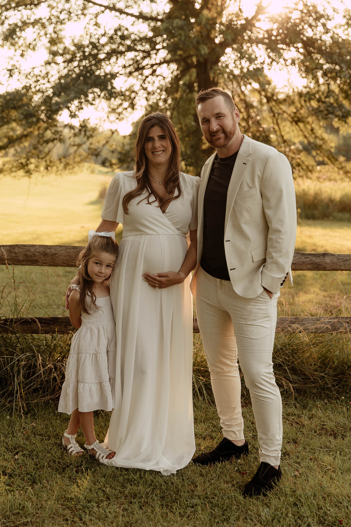 a family posing for a family session in Union County, NJ