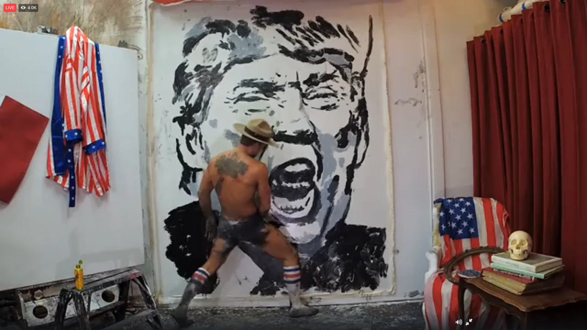Brent Ray Fraser The Shack Studio Painted the day of the Unites States Presidential Election 2016 -  03