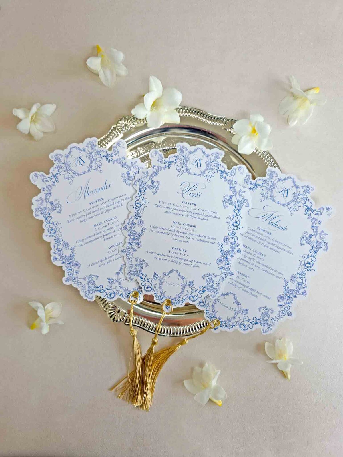 Antoinette menu