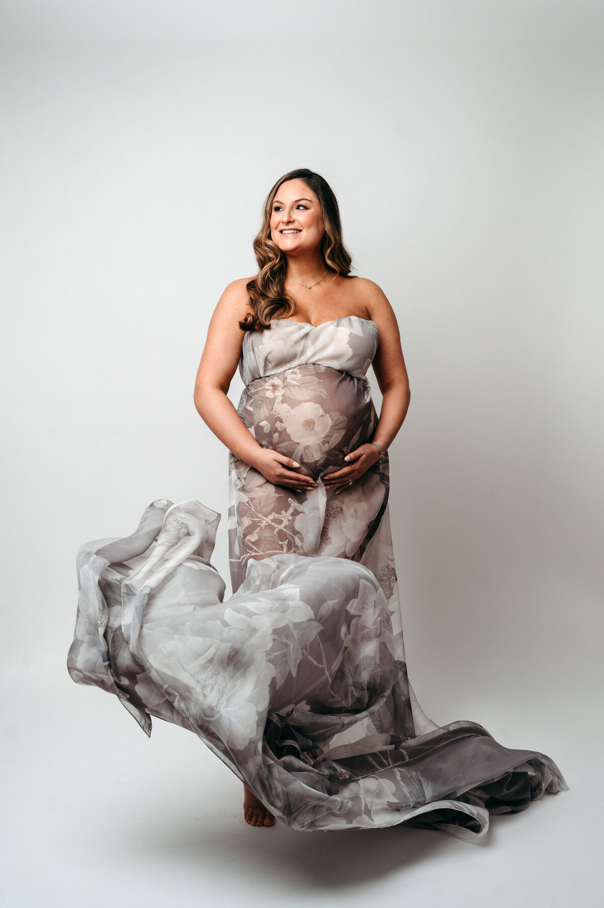 Maternity Session in studio in Atlanta, Georgia.