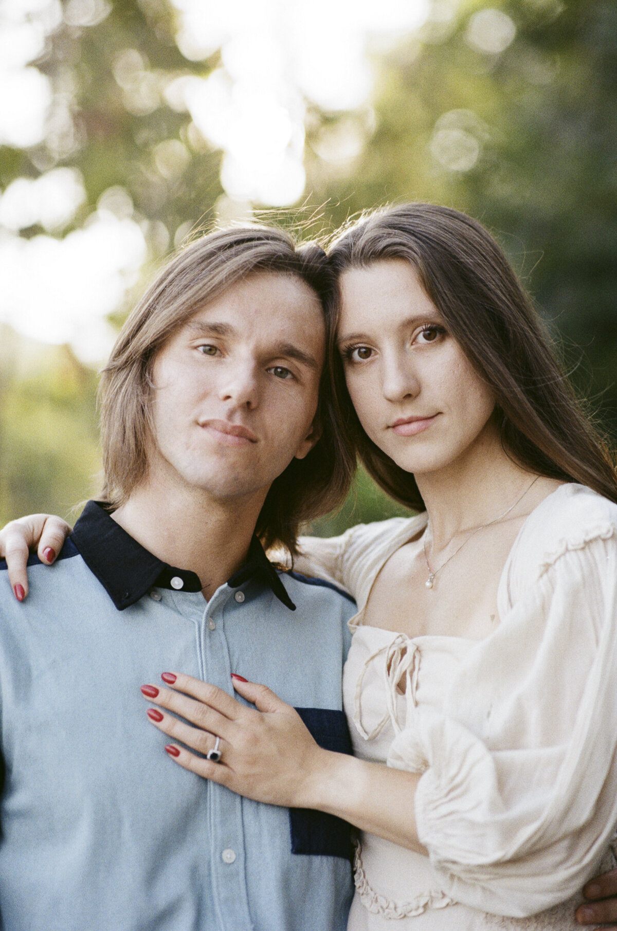 Gorgeous 35mm film photography for engagement sessions in the Hudson Valley