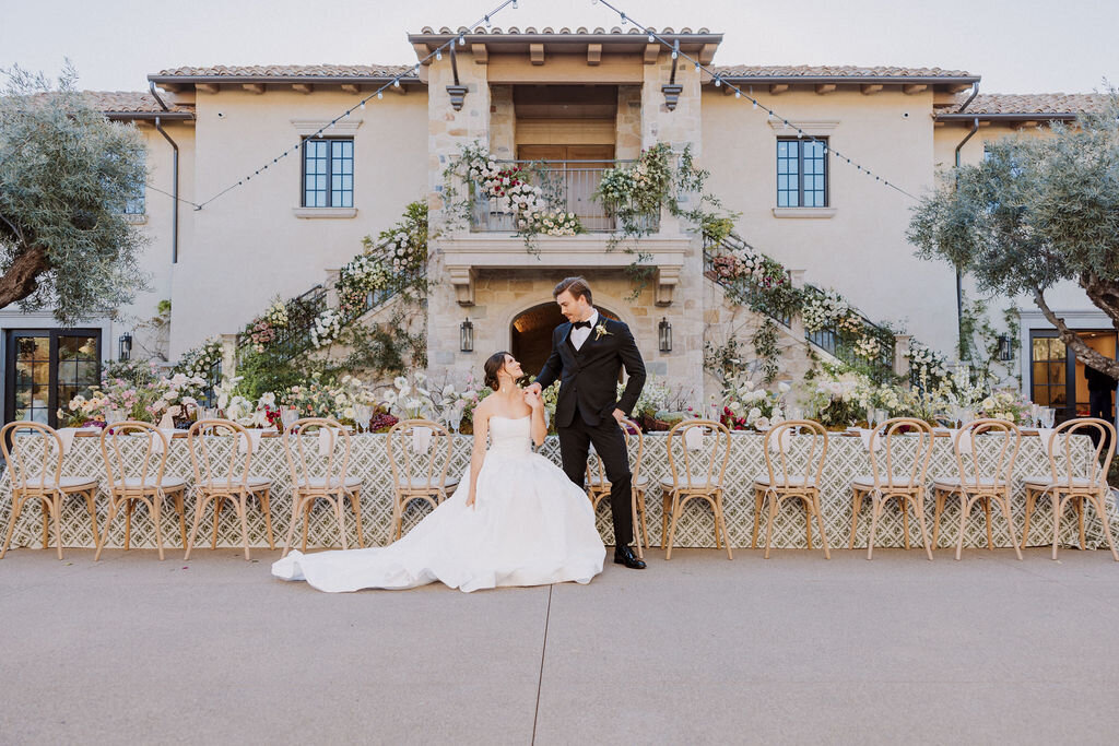 Southern California wedding photographer specializing in Palos Verdes Weddings and Small Weddings, serving Southern California and beyond.  Bride and groom at Monserate WInery in Fallbrook.